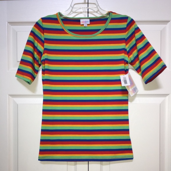 LuLaRoe Tops - 🆕NEW LuLaRoe GIGI XS FITS SIZE 2-4 STRIPED TOP